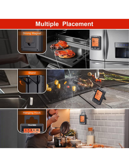 Termómetro Digital de Carne Cloud BBQ FS66N Bluetooth 152m