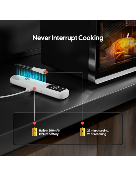 Termómetro de Carne Inkbird Mini Bluetooth 1000ft IP67