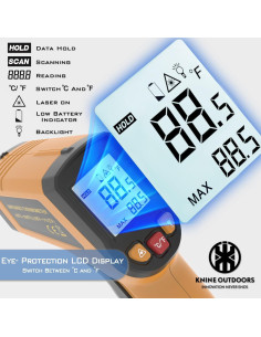 Termómetro Infrarrojo KNINE OUTDOORS Laser -50C a 600C 2