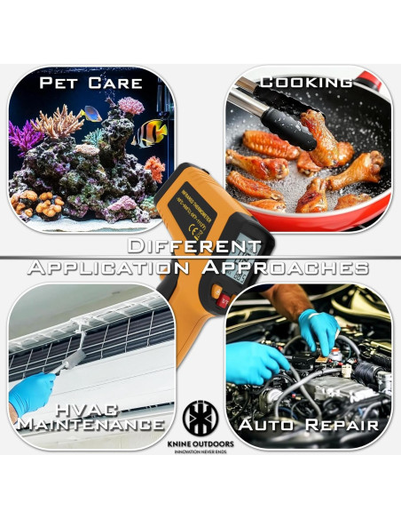 Termómetro Infrarrojo KNINE OUTDOORS Laser -50C a 600C