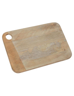 Tabla de Queso Rectangular Madera Mango Blanqueada 37x25 cm