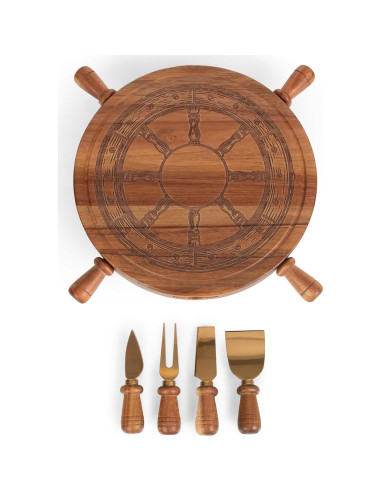 Tabla de Queso Giratoria PICNIC TIME Helmsman 30 cm Acacia