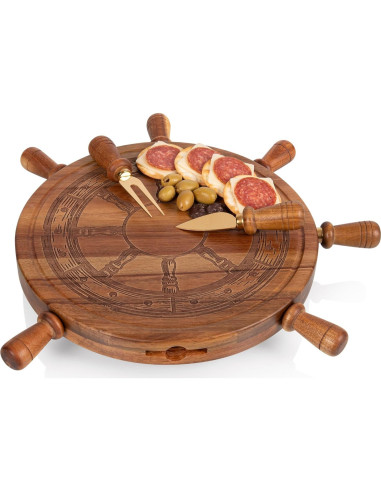 Tabla de Queso Giratoria PICNIC TIME Helmsman 30 cm Acacia