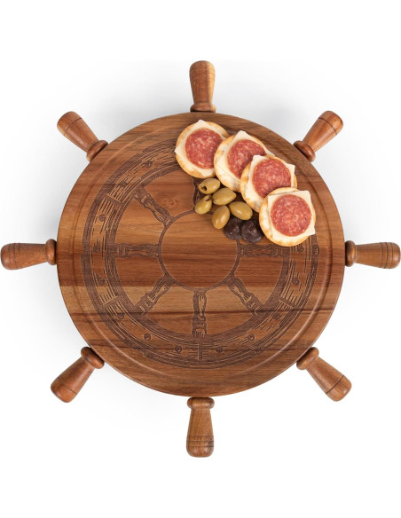 Tabla de Queso Giratoria PICNIC TIME Helmsman 30 cm Acacia