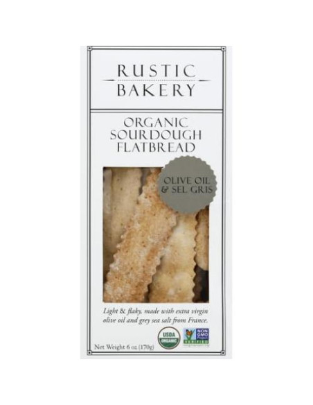 Pan plano de masa madre Rustic Bakery 170 g aceite oliva