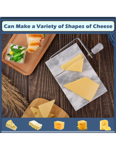 Cortador de Queso de Mármol SIPARUI 12,7x20,3 cm Gris