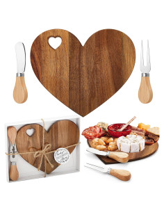 Conjunto de Tabla de Queso Patelai Corazón 1 Set Regalo