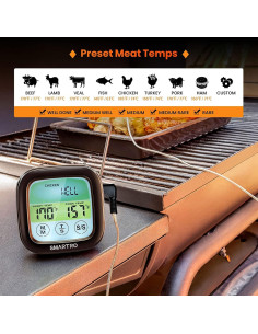 Termómetro Digital SMARTRO ST59 para Carne con Sonda 17 cm 2