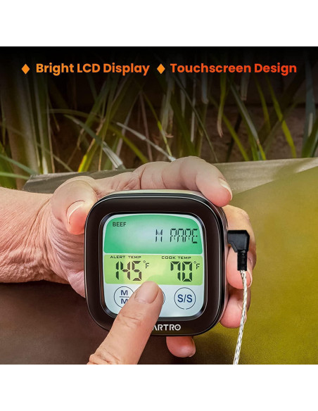 Termómetro Digital SMARTRO ST59 para Carne con Sonda 17 cm