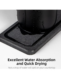 Soporte para Cepillos de Dientes Moforoco Negro 5 Compartimentos 2