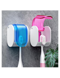 Soporte para Cepillos de Dientes EKOTTOK Montaje en Pared 2 Piezas