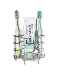 Soporte de Cepillos de Dientes Linkidea Acero Inoxidable 3 Ranuras