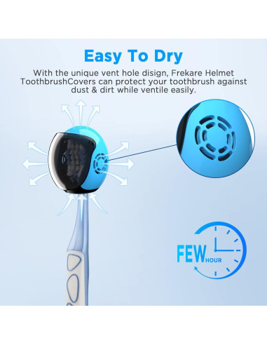 Cubiertas de Cepillo de Dientes Frekare Casco 4 Colores