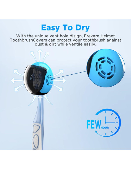 Cubiertas de Cepillo de Dientes Frekare Casco 4 Colores