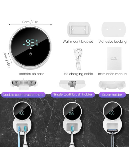 Soporte eléctrico para cepillos de dientes Shker X131ultra