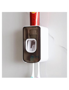 Soporte para Cepillos de Dientes LUEXBOX Gris 2 Ranuras