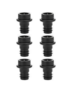 Tapones de Vino al Vacío WOTOR - 6 Piezas Reutilizables Negro