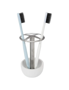 Soporte para Cepillos de Dientes CozyCabin Acero Inoxidable Blanco