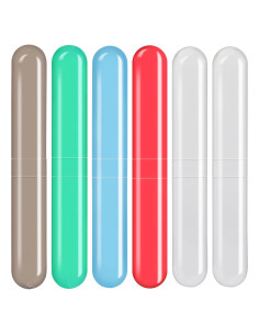 Estuche de Cepillo de Dientes de Viaje Eaezerav 6 Piezas