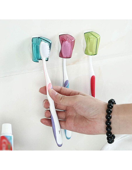 Estuche para cepillo de dientes Ergonflow 3 piezas con ventosa