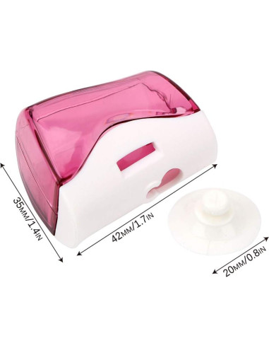 Estuche para cepillo de dientes Ergonflow 3 piezas con ventosa