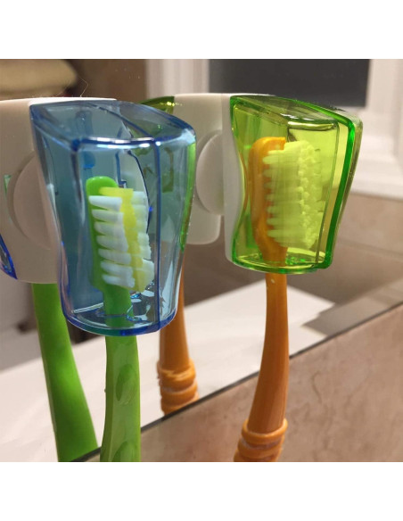 Estuche para cepillo de dientes Ergonflow 3 piezas con ventosa