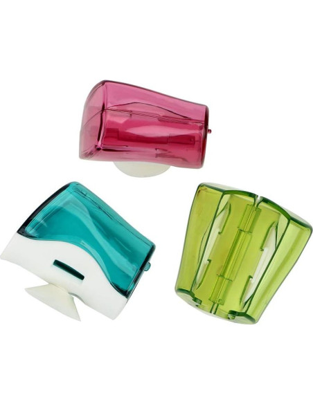 Estuche para cepillo de dientes Ergonflow 3 piezas con ventosa