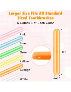 Estuche de Viaje para Cepillos de Dientes HOFASON 48PCS 2