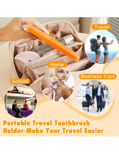 Estuche de Viaje para Cepillos de Dientes HOFASON 48PCS