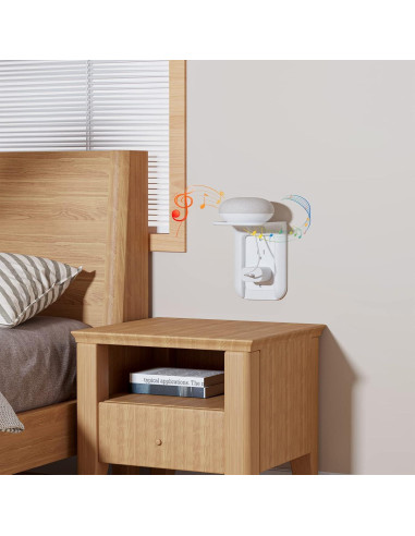 Soporte de Estante de Pared WALI OLS001-W Blanco 10 kg