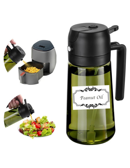 Rociador de Aceite RFetomax 470ml Verde con Etiquetas Rociador de Aceite RFetomax 470ml Verde con Etiquetas