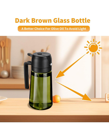 Rociador de Aceite RFetomax 470ml Verde con Etiquetas Rociador de Aceite RFetomax 470ml Verde con Etiquetas