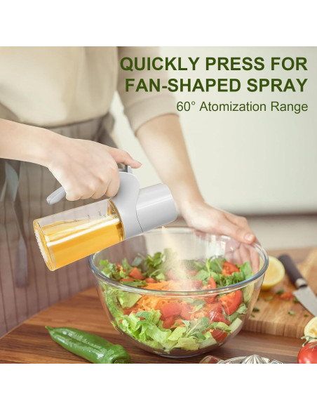 Spray de Aceite Ultrean 300ml Botella de Vidrio Reutilizable