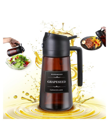 Botella Dispensadora de Aceite de Oliva WandaQueen 470ml