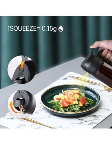 Botella Dispensadora de Aceite de Oliva WandaQueen 470ml