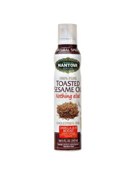 Aceite de Sésamo Tostado Mantova Spray 100% Puro 148ml