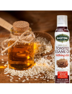 Aceite de Sésamo Tostado Mantova Spray 100% Puro 148ml 2
