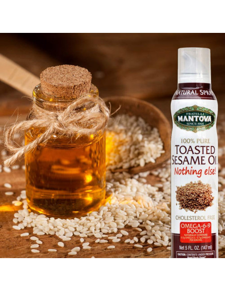 Aceite de Sésamo Tostado Mantova Spray 100% Puro 148ml