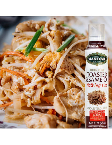 Aceite de Sésamo Tostado Mantova Spray 100% Puro 148ml