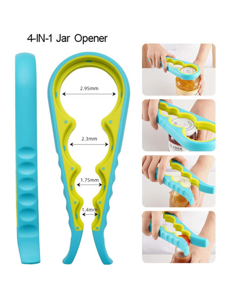 Abridores de tarros Kunovo para manos débiles - 2 paquetes