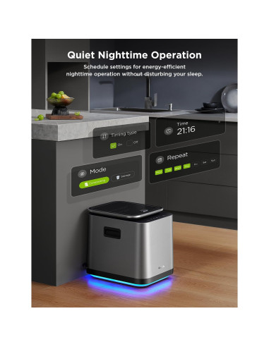 Compostera Eléctrica GoveeLife 3L con App y Auto-Limpieza