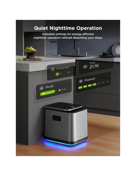 Compostera Eléctrica GoveeLife 3L con App y Auto-Limpieza