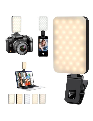 Luz de Selfie LED Recargable PIDINUK 80 LED 5 Modos