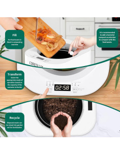 Compostador Eléctrico CORESLUX 3.5L para Cocina y Jardín 2