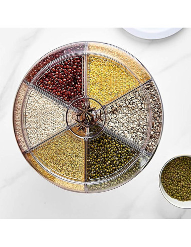 Tanque de Almacenamiento de Granos 10kg 6 Compartimentos