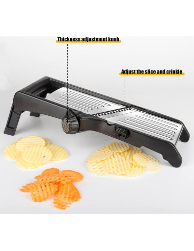 Mandolina cortadora de verduras BINGBING- acero inoxidable 7 en 1