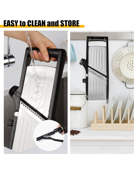 Mandolina cortadora de verduras BINGBING- acero inoxidable 7 en 1