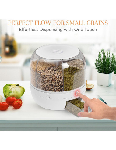 Dispensador Rotatorio de Granos 8 Cuartos JJH1200