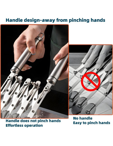 Cortador de Pastelería Profesional Lihengkong 5 Ruedas Acero Inoxidable