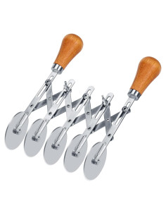 Cortador de Masa Juome 5 Ruedas Acero Inoxidable 20,83 cm